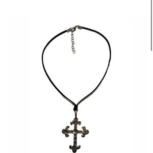Silver Cross Pendant Necklace